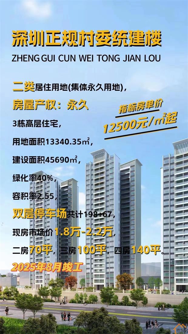 深圳大鹏村委统建楼《岭澳名苑》3栋花园小区，单价12500起(图4)