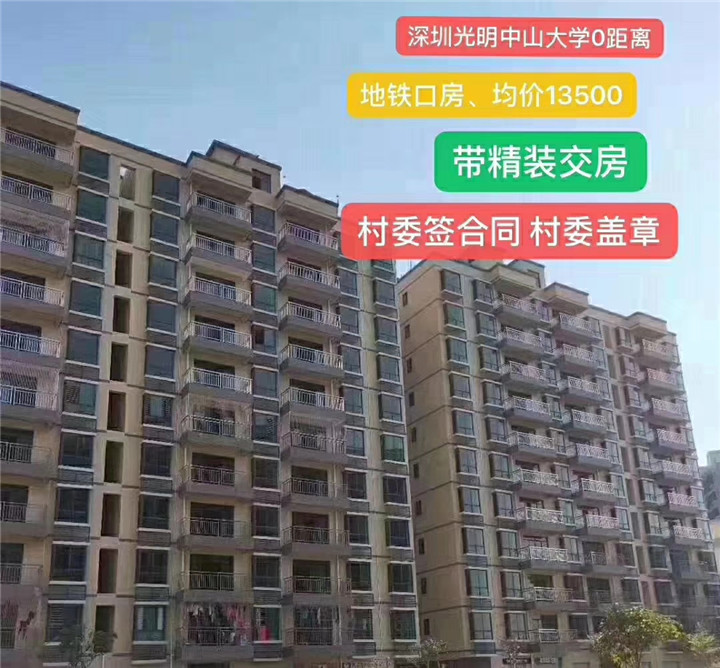 光明楼村在售村委统建楼《光明国际花园》6号线地铁口优质楼盘(图3)