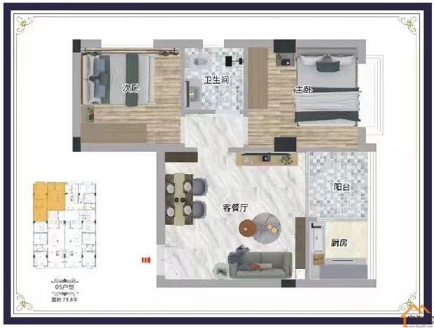 厚街桥头最便宜的小产权房出售《厚道公馆》2980元/平米，分期8年(图3)