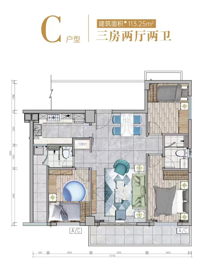东莞中堂统建楼《御江壹号》12栋小区江景房，精装两房总价29.9万，无条件分期10年(图11)